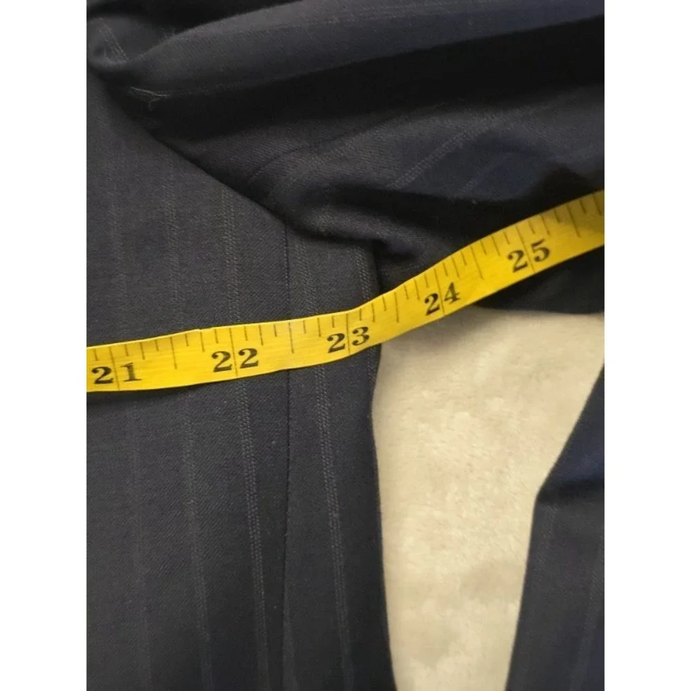 Lauren Ralph Lauren Blazer Men's 46L Navy Pinstripe Two Button 100% Wool‎